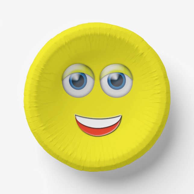 Bols En Carton Happy Face Emoji (Recto)