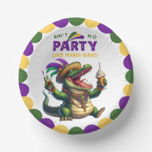 Bols En Carton Heureux Mardi Gras Alligator