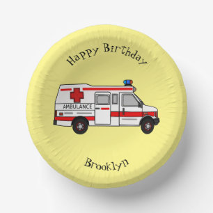 Bols En Carton Illustration d'ambulance