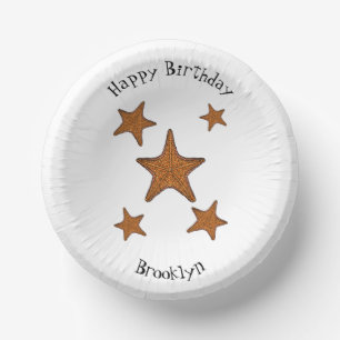 Bols En Carton Illustration de dessin de Starfish
