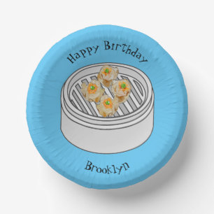 Bols En Carton Illustration de Shumai dim sum