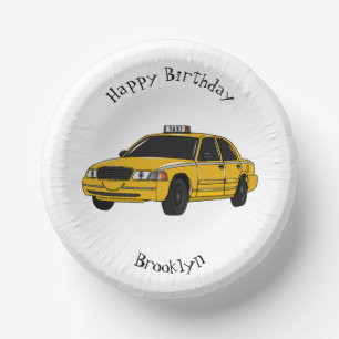 Bols En Carton Illustration de taxi