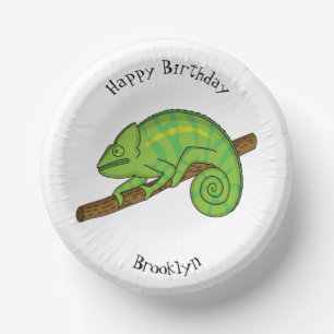 Bols En Carton Illustration du caméléon de la parson