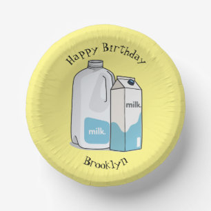 Bols En Carton Illustration du lait