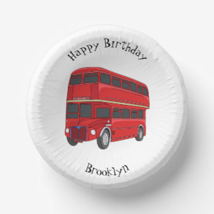 Bols En Carton Illustration d'un bus à deux étages