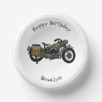 Illustration d'une moto de croiseur militaire