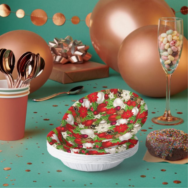 Bols En Carton Joyeuses fêtes Bowls en papier (Multi)
