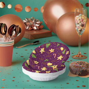 Bols En Carton Joyeux Bol en papier de Noël