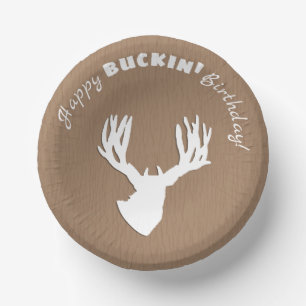 Bols En Carton Joyeux Buckin' Birthday Hunting