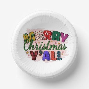 Bols En Carton Joyeux Noël Y'all