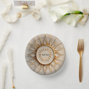 Bols En Carton "La touche dorée du soleil"