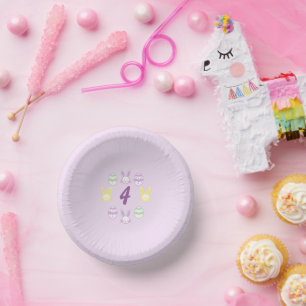 Bols En Carton Lavande Pâques 4e anniversaire