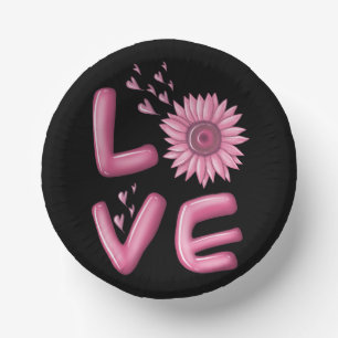 Bols En Carton Love Tournesol Rose