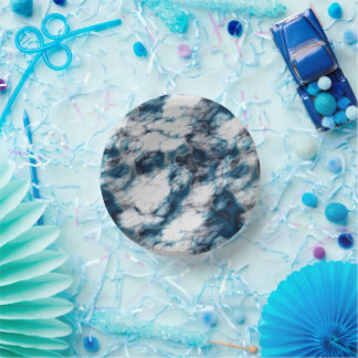 Bols En Carton Marbre bleu