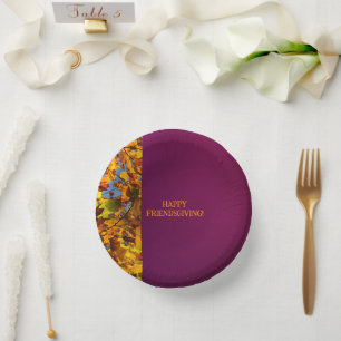 Bols En Carton Maroon Feuilles Thanksgiving Friendsgiving