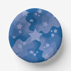 Bols En Carton Mer des étoiles - Bleu