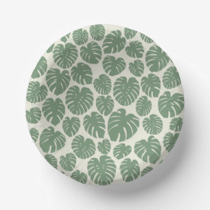Bols En Carton Monstera - Vert