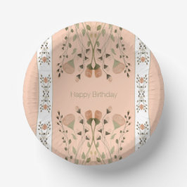 Bols En Carton Motif de conception florale