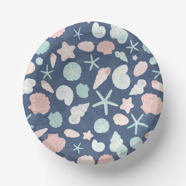 Bols En Carton motif des coquillages (Recto)