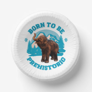 Bols En Carton Né pour être préhistorique Mammoth laine Baby