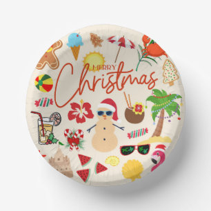 Bols En Carton Noël tropical