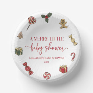 Bols En Carton Noël Un joyeux petit Baby shower