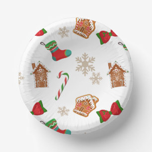 Bols En Carton Pains d'épice de Noël