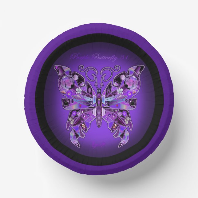 Bols En Carton Papillon pourpre 31 (Recto)