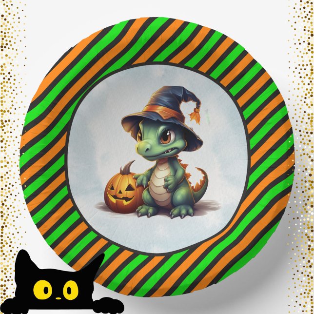 Bols En Carton Parti Dino-Mash d'Halloween (Halloween Dinosaur Dino-Mash Party Paper Bowls)