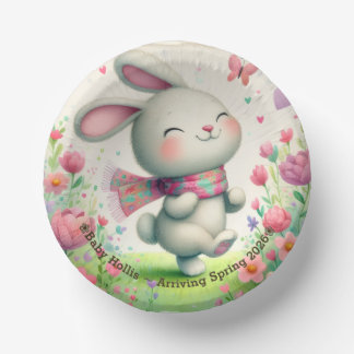 Bols En Carton Personalized Bunny Baby Shower Bowls