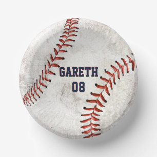 Bols En Carton Personnalisé Dirty Baseball A L'Air Grunge Party