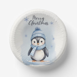 Bols En Carton "Pingouin mignon"