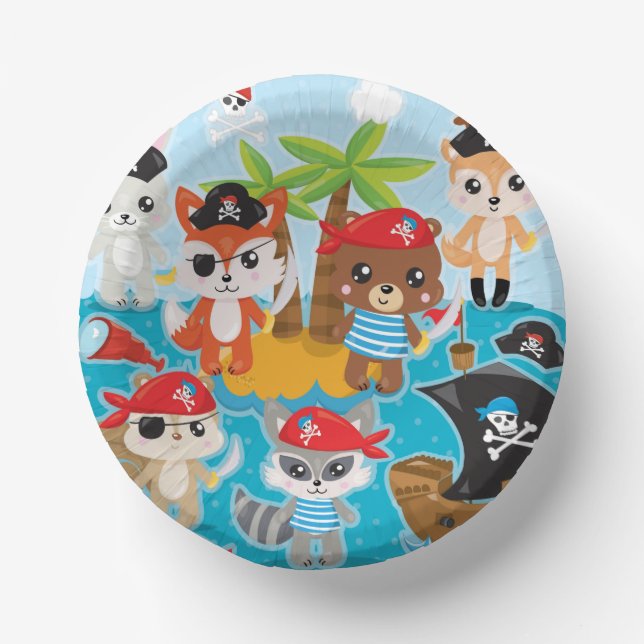 Bols En Carton Pirate animale (Recto)