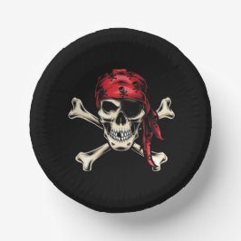 Bols En Carton Pirate de crâne salé Fête à thème