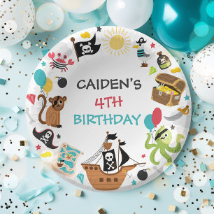 Bols En Carton Pirate Ship Trésor Anniversaire Fête