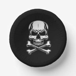 Bols En Carton Pirate thème fête adulte Navires crâne noir