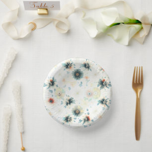 Bols En Carton Plaques en papier Fleur sauvage moderne