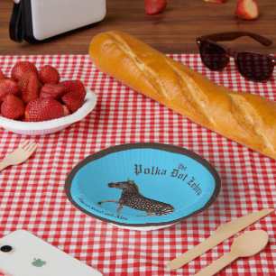 Bols En Carton Polka Dot Zebra Anglais Pub Plaques Papier