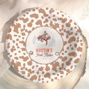 Bols En Carton Premier Rodéo de Cow-boy Anniversaire 1 an