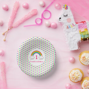 Bols En Carton Rainbow Girl N'importe quel âge Anniversaire