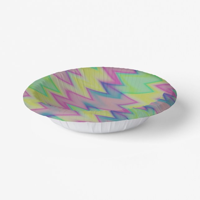 Bols En Carton Rainbow Zigzags (Angulaire)