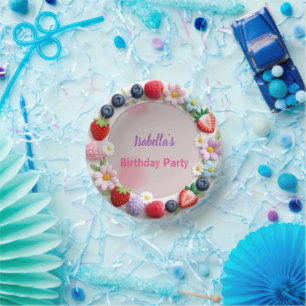 Bols En Carton Red Strawberry Daisy fête d'anniversaire pour elle