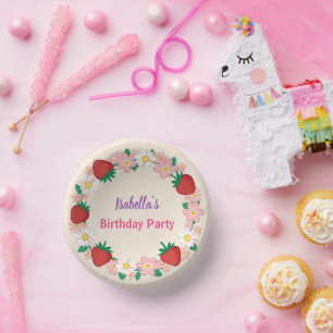 Bols En Carton Red Strawberry Daisy fête d'anniversaire pour elle