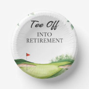 Bols En Carton Retraite de golf sur le green de putting