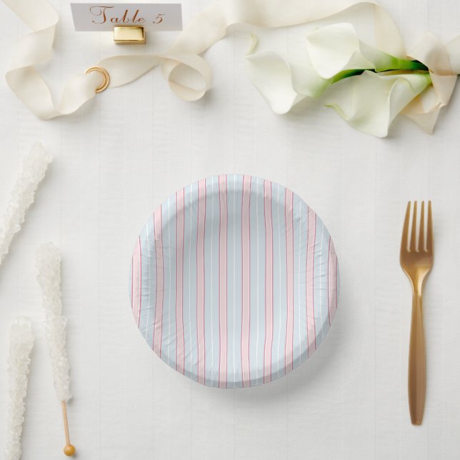 Bols En Carton Rose, Bleu Pastel, Blanc, Grandes (Mariage)