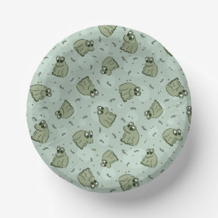 Bols En Carton Sage Bubble Frogs - laurier vert enfants motif.