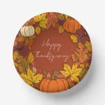 Salutations de Thanksgiving automne citrouille