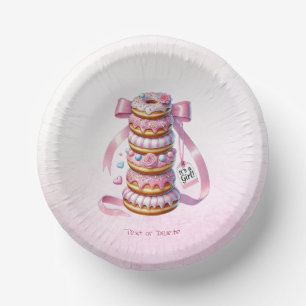 Bols En Carton Saupoudrer les bouts de ruban rose
