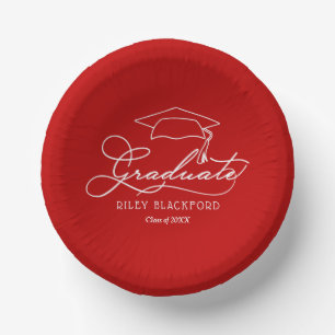 Bols En Carton Scarlet Graduation Party