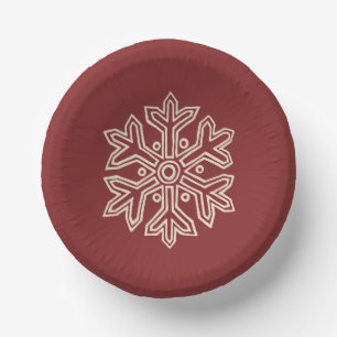 Bols En Carton Simply Christmas Collection - Flocon de neige
